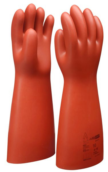 KS Tools Elektriker-Schutzhandschuh mit mechanischem Schutz, Größe 10, Klasse 1, rot, 117.0072