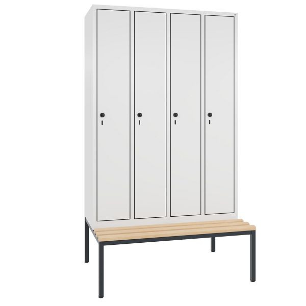 C+P Spind Evolo, 4 Abteile, H2090xB1190xT815 mm, Weiß/MDF Weiß, 48050-40 S10998