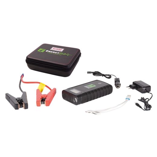 ELMAG Li Energiestation Startgerät 12V, LITHIUM SMART BOOSTER X7 Digital15 000 mAh, I Start 500 A, inklusive LED Beleuchtung, Starterkabel, 55080 ELMAG Li Energiestation Startgerät 12V, LITHIUM SMART BOOSTER X7 Digital15 000 mAh, I Start 500 A, inklusive LED Beleuchtung, Starterkabel, 55080