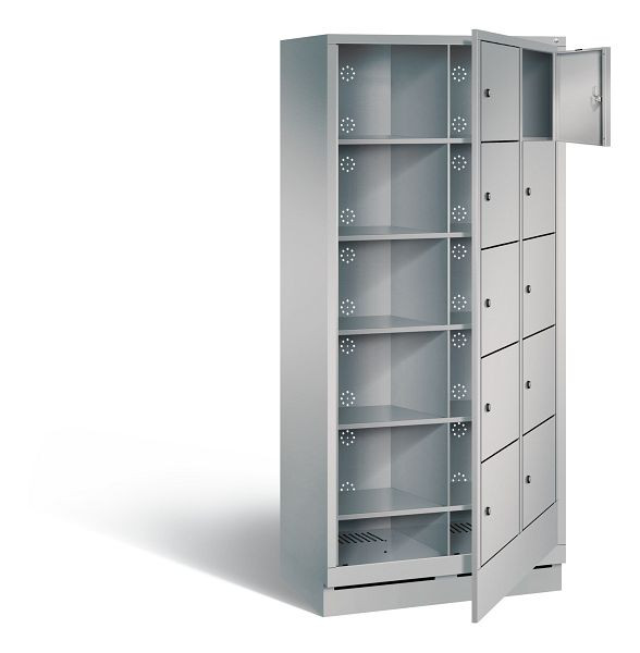 C+P Wäsche-Ausgabeschrank Evolo, H1800xB810xT500mm, Farbe: Weißaluminium, 48160-205 S10194