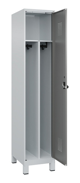 C+P Spind Evolo PLUS, mit Füßen, 1 Abteil, 1950x400x500mm, 7035/0004, Verschluss Drehriegel, 049010-12F S10014