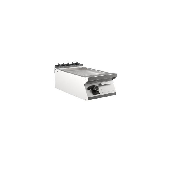 Mareno M1-700 Gas-Grillplatte mit gerippter Mattchromplatte, 40cm, 400(B)x750(T)x250(H)mm, FT74GRCST, 171.205