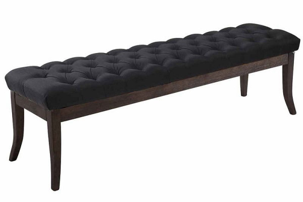 CLP Sitzbank Ramses Stoff antik-dunkel 150 cm, schwarz, 307151