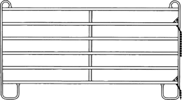 Patura Panel-6 2,40 m Breite 2,40 m, Höhe 1,70 m (1 Mittelstrebe), 310202