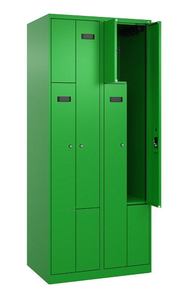 C+P Z-Spind Evolo PLUS, 4 Fächer, 1850x800x500mm, 6037/6037, Zylinderschloss, 049003-224 S10049