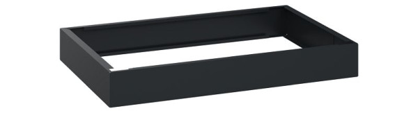 C+P Unterbauten Classic PLUS, C auf 100 mm hohem Sockel, Schwarzgrau, 100 x 800 x 500 mm, Kunststoff-Sockel, 08000-7010805 S10001