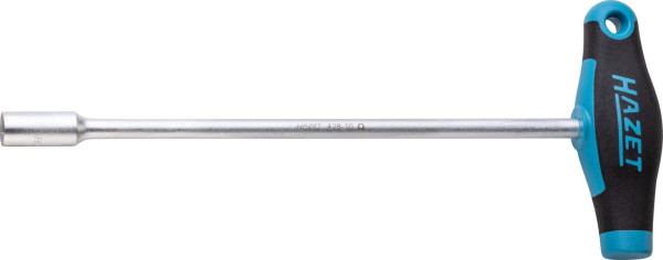 Hazet Steckschlüssel, mit T-Griff, Außen-Sechskant Profil, 10 mm, Kurze Ausführung, 428-10