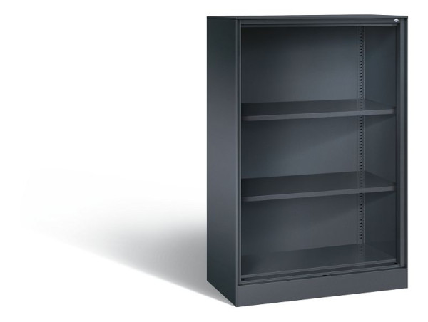 C+P Büroregal Asisto, H1310xB800xT435mm, Farbe: Schwarzgrau, 3 OH, 140033-000 S10050