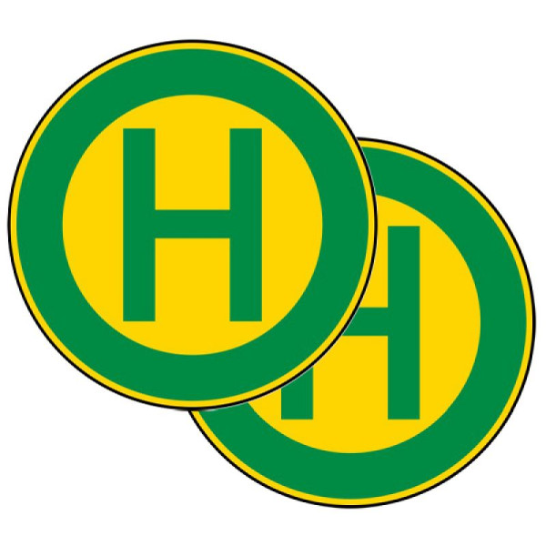 Stein HGS Haltestelle, doppelseitig Nr. 224-40, RA2, Flachform 2 mm, 224-40-121