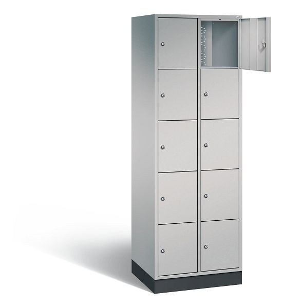 C+P Schließfachschrank Intro, H1950xB620xT490mm, Farbe: Weißaluminium, 8570-201 S10095