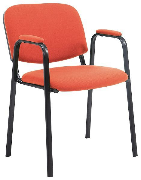 CLP Besucherstuhl Ken PRO Stoff, rot, 151795205, 4251152699215