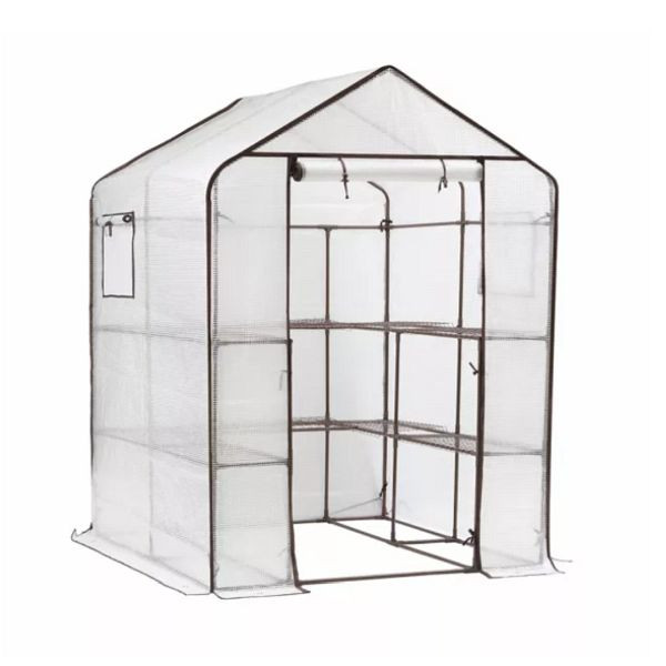 Sekey 143 x 143 x 195cm Foliengewächshaus, für Kräuter und Pflanzen, 37228