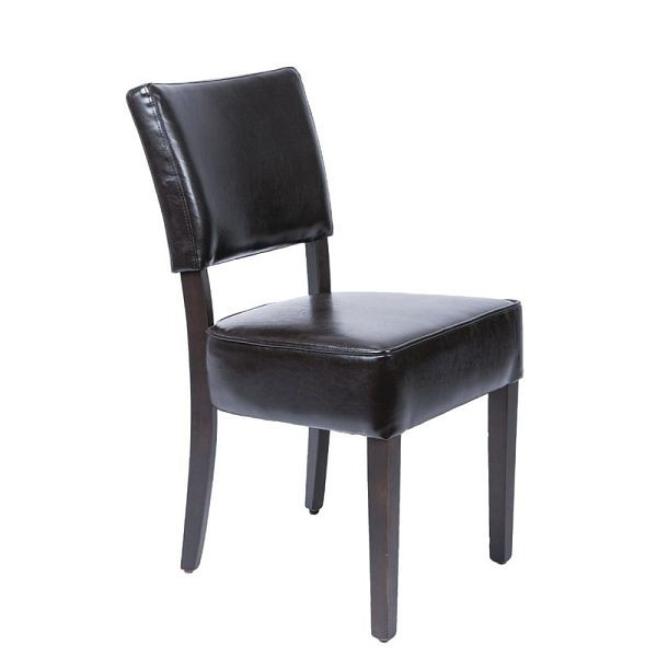Bolero Esszimmerstühle mit tiefem Sitz Kunstleder dunkelbraun, VE: 2 Stück, GF957