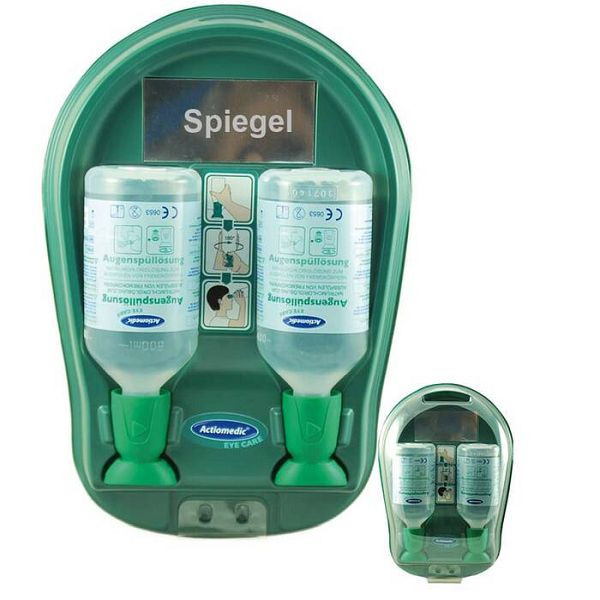 Stein HGS Augenspülstation -Medidrop-, 1x 500 ml Natriumchloridlösung, 0,9% +, 1x 250 ml BioPhos®74, 25386
