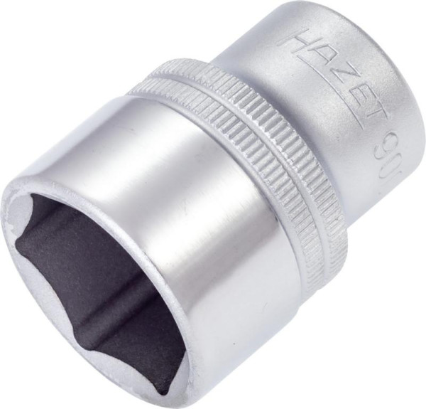 Hazet Steckschlüsseleinsatz, Sechskant, Vierkant hohl 12,5 mm (1/2 Zoll), Außen-Sechskant-Tractionsprofil, 25 mm, 900-25