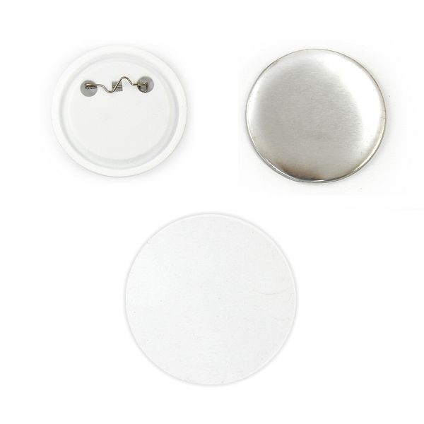 PixMax 37mm Buttons Buttonrohlinge Anstecker Buttons bedrucken, VE: 100 Stück, 10550