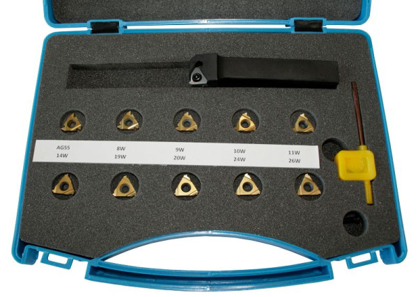 ELMAG Außengewinde-Dreh-Set, KEG 16 mm, 12-teilig, zöllige Gewinde, 89410