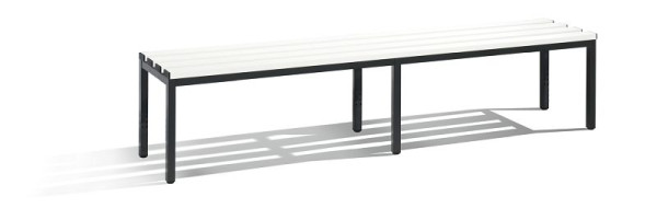 C+P Sitzbank, H420xB1960xT350 mm, Schwarzgrau/Reinweiß, 8052-000 S10180