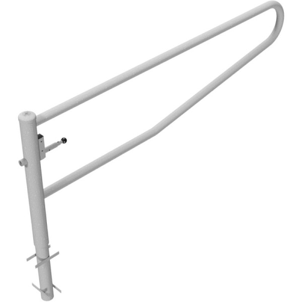 Stein HGS Drehbare Gatterschranke 360°, 2500 mm / ohne Farbe, vorgerüstet für Vorhangschloss, zum Einbetonieren, 413.251v