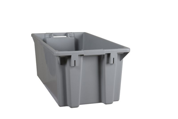 Plastipol-Scheu K 400/80 POLYBOX PP GRAU, 800 mm x 400 mm x 300 mm, 28480016