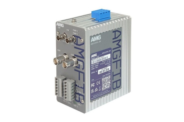 AMG Systems Dual Industrieller 1-Kanal CVI/TVI/AHD/CVBS Video Transmitter, AMGFIB-1VR-3CC-S1B-D