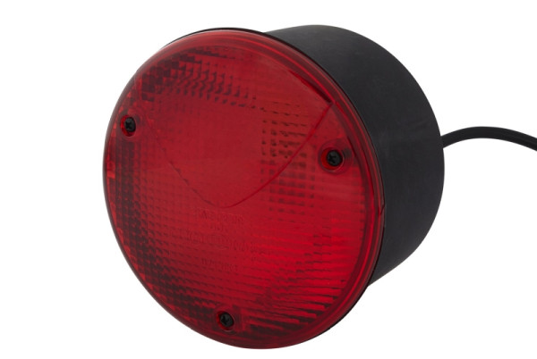 HELLA Nebelschlussleuchte - Halogen - 24V - Anbau - Lichtscheibenfarbe: rot - Kabel: 200mm - Stecker: DEUTSCH - links, 2NE 344 169-117