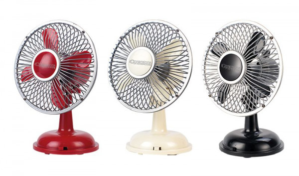 Sonnenkönig RETRO FAN - Tischventilator Farbe: rot, 2.5 W, 15 x 19.5 x 13 cm, 10501327