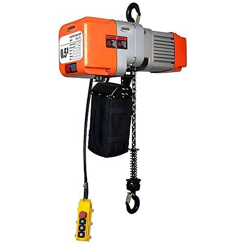 Schefer Elektrokettenzug EKZ Eco Prof 2 t 2-strängig Hubhöhe 3 m / Steuerkabel 5,5 m inkl. Anschlusskabel ca. 50cm (ohne Stecker), 2010535EKZ220E