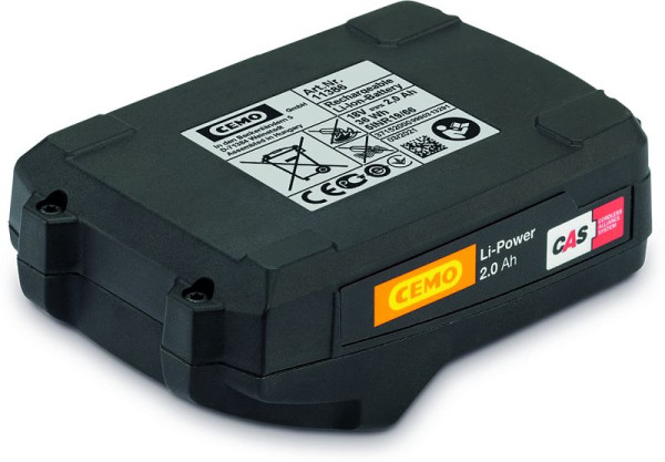 Cemo CAS Li-Power Akku 18 V / 2,0 Ah, 11386, 4052886468913