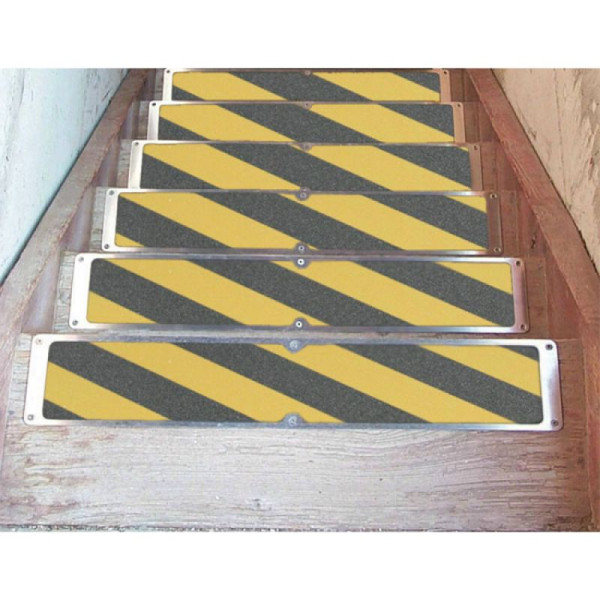 Stein HGS Aluminium-Platten für Treppen und Böden zur Schraubmontage, schwarz, ohne Text, 90.1488