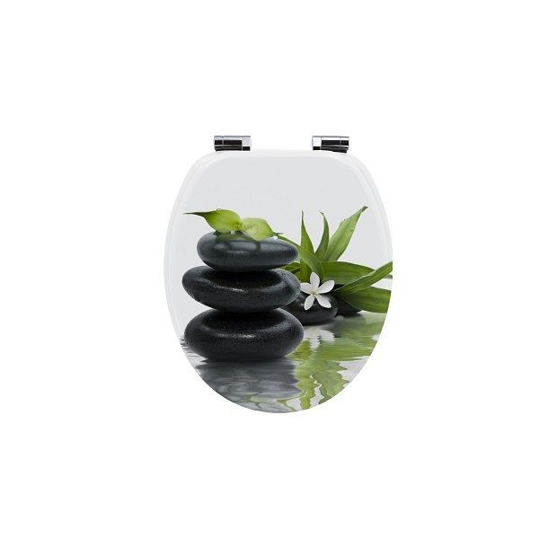 Sanotechnik Holz-MDF WC-Sitz SOFT CLOSE, Oase, 45 x 6 x 37 cm, 29640