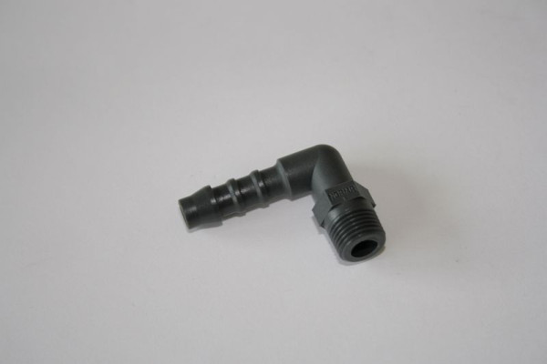 ELMAG Winkel- Gasanschlußstück 6mm/AG1/8' für Stecker bei SR-26 Schlauchpaketen, 9505602