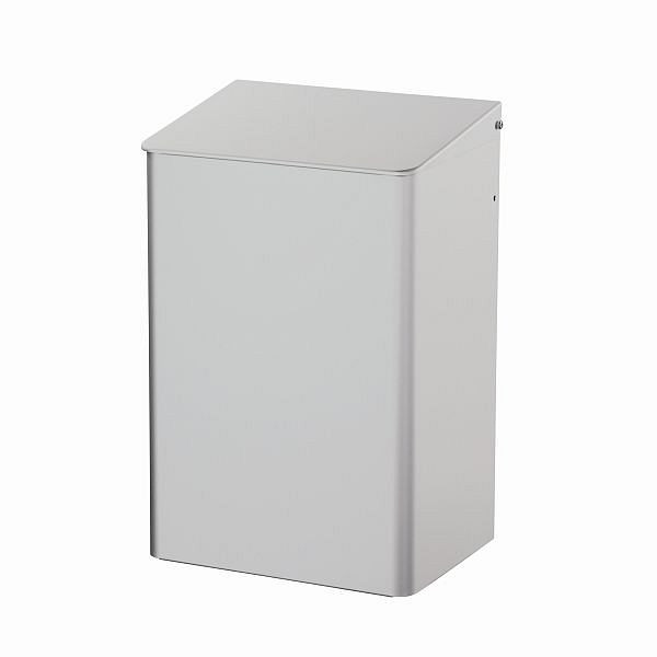 Air Wolf Abfallbehälter mit 15 Liter Volumen, Serie Omikron II, H x B x T: 417 x 274 x 213 mm, Aluminium eloxiert, 35-780