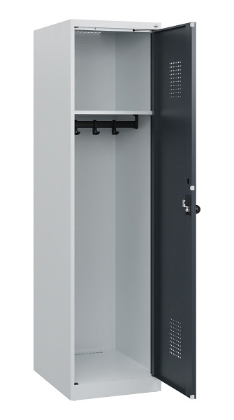 C+P Spind Evolo PLUS, 1 Abteil, 1530x400x500mm, 7035/7016, Drehriegel, 0490005-12 S10012