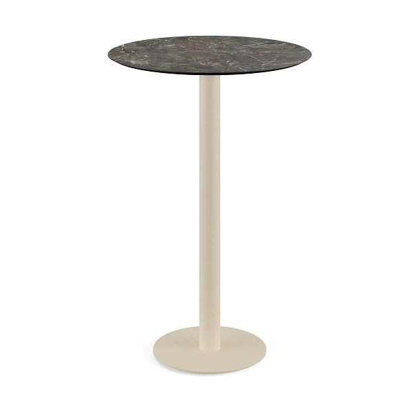 Feros Urban Stehtisch Sand gestell + Galaxy Marble HPL Ø70 cm, 130061570