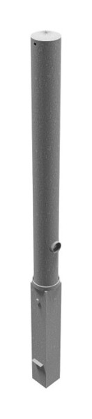 Schake Absperrpfosten Stahlrohr Ø 89 x 2,9 mm herausnehmbar, mit Dreikantverschluss, feuerverzinkt, ohne Öse, 489F