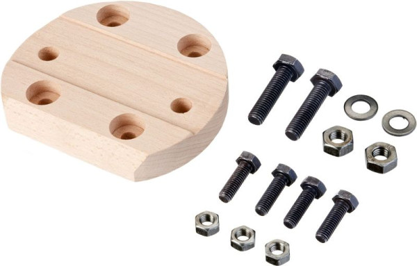 Hazet Unterlegscheibe (aus Holz) für Parallel-Schraubstock 2175 N, Inklusive Montage-Zubehör, 2175N-11