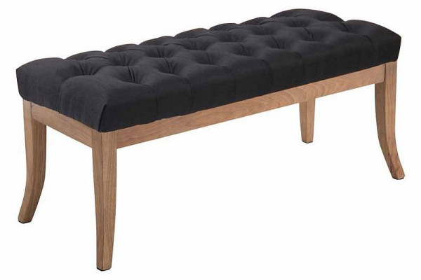 CLP Sitzbank Ramses Stoff antik-hell 100 cm, schwarz, 307158