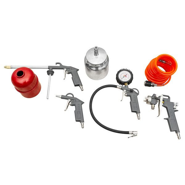 Zipper Kompressorzubehör 5-teiliges Druckluft-Zubehörset für alle gängigen Kompressoren, ZI-COMZUB5