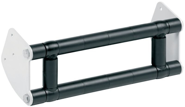 Ebinger Rollenführung geschlossen, unten, 690mm, Edelstahl, 6.004.004.690