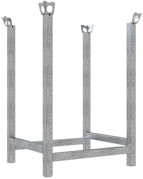 Schake Stapelpalette, zur Aufnahme von Gerüstböcken und Schaltafeln, aus 50x50 Vierkantrohr, Füllmaße 0,68x 0,52x 0,90 mm, 50140V