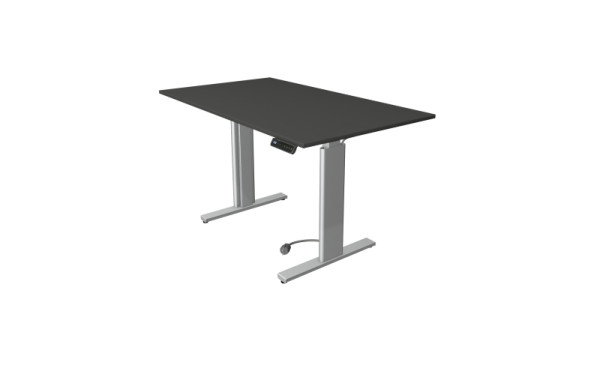 Kerkmann Sitz-/Stehtisch Move 3 tube, B 1400 x T 800 mm, elektrisch höhenverstellbar von 720-1200 mm, anthrazit, 10236513