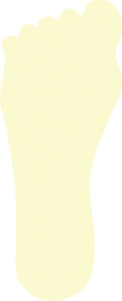 Moedel Fußabdruck links, rutschhemmend, Folie, langnachleuchtend, 52-mcd, 100x250 mm, 99198