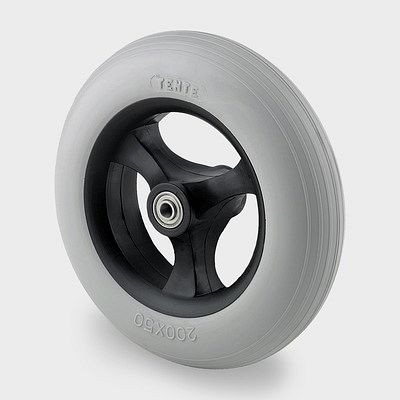 TENTE-ROLLEN Rad, Rad-Ø 100 mm, Tragfähigkeit 60 kg, PNP100x30-8 HL36,5