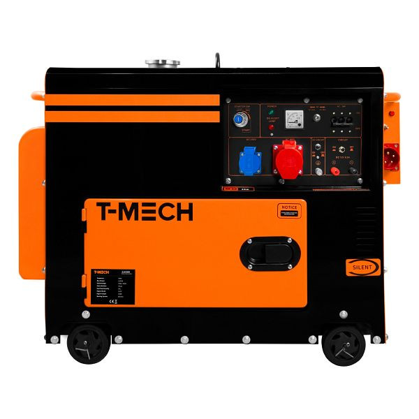 T-Mech Diesel Generator Stromerzeuger Dreiphasig 400 V, Geräuschlos, 210369