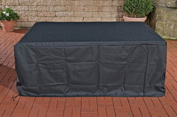 CLP Abdeckhaube 222x165x65 cm, Eck Lounge-Set Molde, schwarz, 311074
