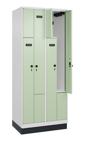 C+P Z-Spind Evolo PLUS, Sockel, 4 Fächer, 1950x800x500mm, 9016/6019, 049023-224 S10026