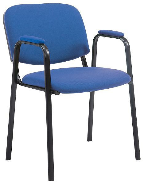 CLP Besucherstuhl Ken PRO Stoff, blau, 151795110, 4251152699208