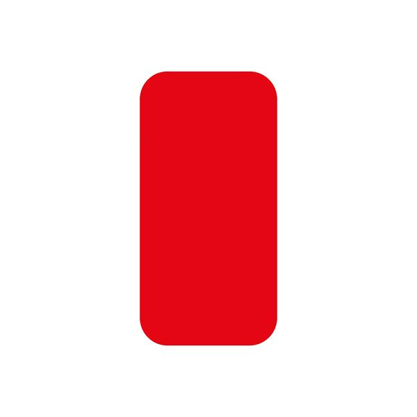 Eichner Stellplatzmarker "I-Stück", Schenkelbreite 50 mm, Länge 100 mm, für glatte Gründe innen, widerstandsfähig, rot, 9225-20041-020