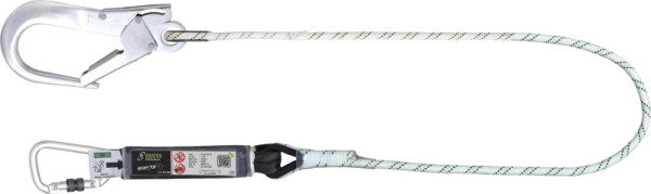 Kratos Verbindungsmittel mit Falldämpfer aus Kernmantelseil und Aluminium Karabinern, lg. 1 m, FA3052210